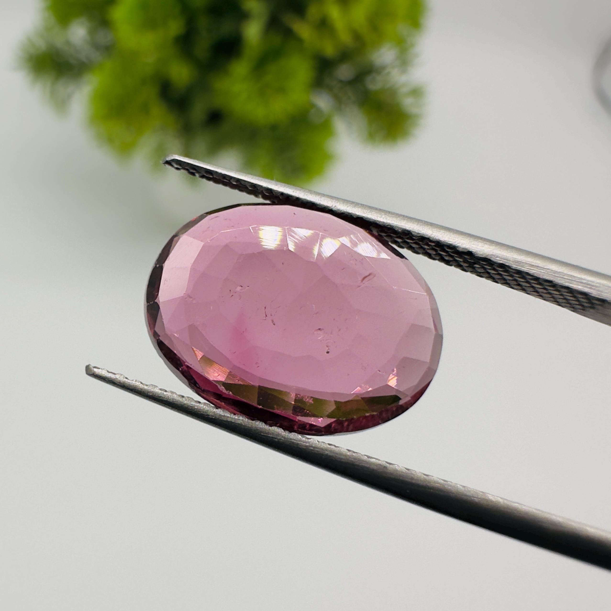Natural Tourmaline Faceted Oval Cut Loose Gemstone 4.70 Carat AAA Tourmaline Stone for Fine Jewelry Making