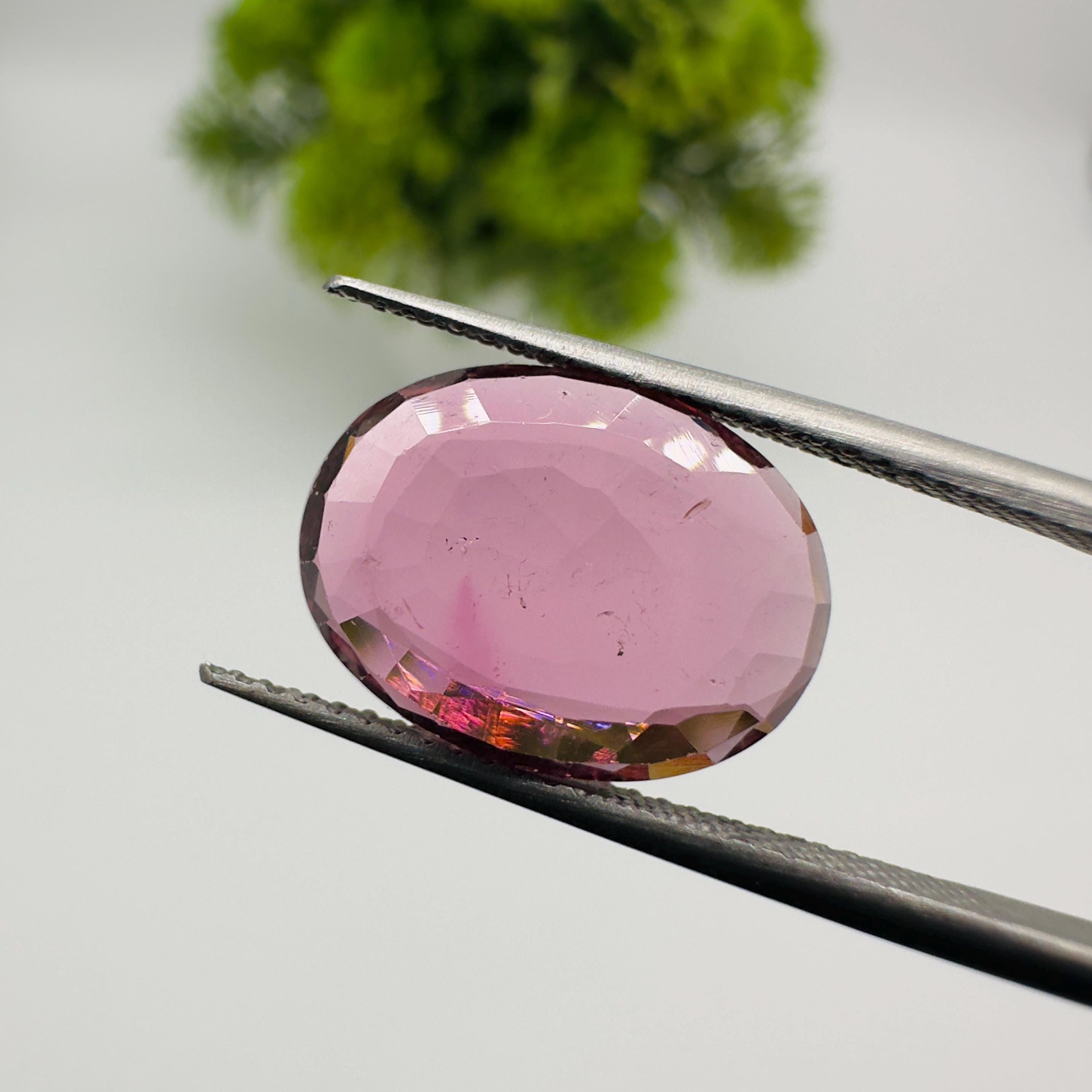 Natural Tourmaline Faceted Oval Cut Loose Gemstone 4.70 Carat AAA Tourmaline Stone for Fine Jewelry Making